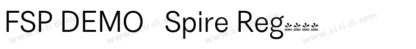 FSP DEMO   Spire Reg字体转换